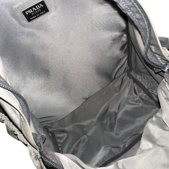 Authentic PRADA Gray Green & Black Nylon Backpack - Picture 8 of 15